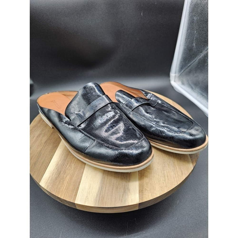 Kenneth Cole Gentle Souls Womens Size 9 Patent Leather Slip On Mules‎